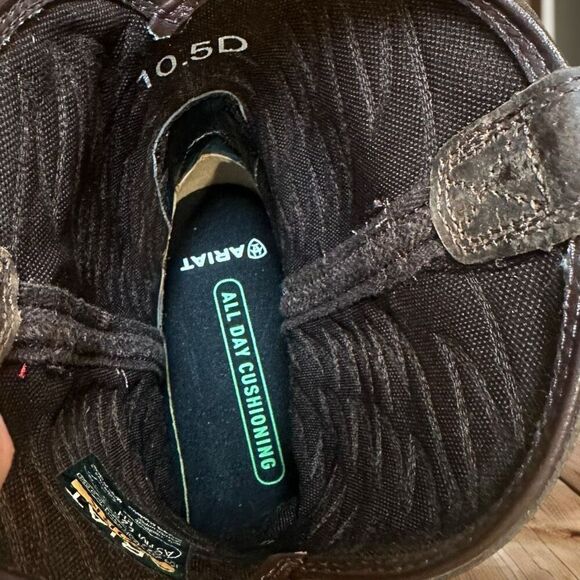 Ariat Men's Groundbreaker Wide Square Toe Regular Work Boots Brown Size 10.5 D - Picture 13 of 16